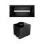 Globalo Design Saredo 60.1 Okap do zabudowy 60x23 cm czarny + Turbina TW 2.1 SAREDO_60_1_BLACK_+_TW_2_1 - zdjęcie 1