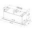 Globalo Design Laizeno 60.2 Okap do zabudowy czarny LAIZENO_60_2_BLACK - zdjęcie 2