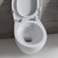Globo Bowl+ Zestaw Toaleta WC podwieszana 55x38 cm Senzabrida bez kołnierza z deską sedesową wolnoopadającą, biały SBS05.BI+BP020BI - zdjęcie 2