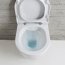 Globo Forty3 Zestaw Toaleta WC podwieszana 43x36 cm Senzabrida bez kołnierza z deską wolnoopadającą biały FOS06.BI+FOR22BI - zdjęcie 6