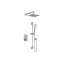 Graff Blackstone Zestaw prysznicowy podtynkowy z deszczownicą chrom BLA04-PC - zdjęcie 1