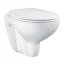 Grohe Bau Ceramic Zestaw Toaleta WC podwieszana 53,1x36,8 cm bez kołnierza z deską sedesową wolnoopadającą, biały 39351000 - zdjęcie 1