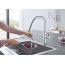 Grohe Blue Home Bateria kuchenna wysoka z wyciąganą wylewką i funkcją filtrowania wody stal nierdzewna 31539DC0 - zdjęcie 6