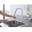 Grohe Blue Home Bateria kuchenna wysoka z wyciąganą wylewką i funkcją filtrowania wody, stal nierdzewna 31539DC0 - zdjęcie 6