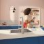 Grohe Blue Pure Minta Bateria kuchenna z wyciąganą wylewką do filtra wody stal nierdzewna 30601DC0 - zdjęcie 7