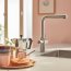Grohe Blue Pure Minta Bateria kuchenna z wyciąganą wylewką do filtra wody stal nierdzewna 30601DC0 - zdjęcie 5