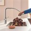 Grohe Blue Pure Minta Bateria kuchenna z wyciąganą wylewką do filtra wody stal nierdzewna 30601DC0 - zdjęcie 6