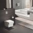 Grohe Cube Ceramic Zestaw Toaleta WC podwieszana 56,5x37 cm bez kołnierza PureGuard z deską sedesową wolnoopadającą, biały 3924400H+39488000 - zdjęcie 6