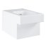 Grohe Cube Ceramic Zestaw Toaleta WC podwieszana 56,5x37 cm bez kołnierza PureGuard z deską sedesową wolnoopadającą, biały 3924400H+39488000 - zdjęcie 12