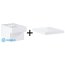 Grohe Cube Ceramic Zestaw Toaleta WC podwieszana 56,5x37 cm bez kołnierza PureGuard z deską sedesową wolnoopadającą, biały 3924400H+39488000 - zdjęcie 1