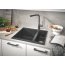Grohe Essence Bateria kuchenna wysoka z wyciąganą wylewką brushed hard graphite 30504AL0 - zdjęcie 4