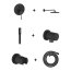 Grohe Essence Zestaw prysznicowy podtynkowy z deszczownicą phantom black GNS121 - zdjęcie 1
