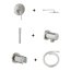 Grohe Essence Zestaw prysznicowy podtynkowy z deszczownicą stal nierdzewna GNS131 - zdjęcie 1