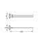 Grohe Essentials Wieszak na ręcznik podwójny 43,9 cm brushed nickel 40371EN1 - zdjęcie 2