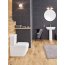 Grohe Euro Ceramika Zestaw Toaleta WC stojąca bez kołnierza kompakt + deska wolnoopadająca + spłuczka WC biel alpejska podłączenie z tyłu lub z boku 39338000+39330002+39333000 - zdjęcie 13