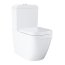 Grohe Euro Ceramika Zestaw Toaleta WC stojąca bez kołnierza kompakt + deska wolnoopadająca + spłuczka WC biel alpejska podłączenie z tyłu lub z boku 39338000+39330002+39333000 - zdjęcie 2