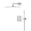 Grohe Grohtherm Cube Zestaw prysznicowy termostatyczny podtynkowy z deszczownicą chrom 34868000 - zdjęcie 2