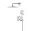 Grohe Grohtherm SmartControl Zestaw prysznicowy podtynkowy termostatyczny z deszczownicą chrom 34866000 - zdjęcie 4