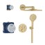 Grohe Grohtherm SmartControl Zestaw prysznicowy termostatyczny podtynkowy z deszczownicą brushed cool sunrise 34863GN0 - zdjęcie 2
