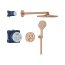 Grohe Grohtherm SmartControl Zestaw prysznicowy termostatyczny podtynkowy z deszczownicą brushed warm sunset 34863DL0 - zdjęcie 1
