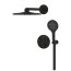 Grohe Grohtherm SmartControl Zestaw prysznicowy termostatyczny podtynkowy z deszczownicą phantom black 34863KF0 - zdjęcie 4