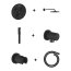Grohe Grohtherm Smartcontrol Zestaw prysznicowy termostatyczny podtynkowy z deszczownicą phantom black GNS181 - zdjęcie 1