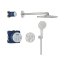 Grohe Grohtherm SmartControl Zestaw prysznicowy termostatyczny podtynkowy z deszczownicą stal nierdzewna 34863DC0 - zdjęcie 1