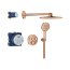 Grohe Grohtherm SmartControl Zestaw prysznicowy termostatyczny podtynkowy z deszczownicą warm sunset 34863DA0 - zdjęcie 1