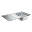 Grohe K200 Zlewozmywak stalowy jednokomorowy z ociekaczem 50x86 cm, stal szlachetna 31552SD0 - zdjęcie 1