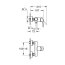 Grohe Quickfix Clova Classic Bateria prysznicowa natynkowa chrom 24311000 / 84803169 - zdjęcie 3