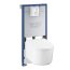 Grohe Quickfix Rapid SLX Zestaw toaleta WC myjąca bez kołnierza + stelaż podtynkowy WC + kątownik ścienny + mata biel alpejska 36509SH0 - zdjęcie 2