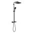 Grohe Comfort 250 Zestaw prysznicowy termostatyczny natynkowy z deszczownicą matte black 266962431 - zdjęcie 3