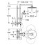Grohe Vitalio Start System 250 Zestaw prysznicowy termostatyczny natynkowy z deszczownicą matte black 266772431 - zdjęcie 2