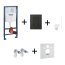 Grohe Rapid SL 5w1 Zestaw Stelaż WC + przycisk WC Skate Cosmopolitan czarny mat + reduktor przepływu + wsporniki + mata GNS336346 - zdjęcie 1