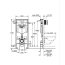 Grohe Rapid SL Zestaw Stelaż WC + przycisk do WC Skate Cosmopolitan biel alpejska + kątownik ścienny 38772SH0 / 82386251 - zdjęcie 3