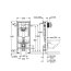 Grohe Solido Zestaw Stelaż WC Rapid SL + przycisk do WC Skate Air chrom + kątownik ścienny 38956000 / 45700081 - zdjęcie 3