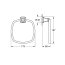 Grohe Spa Grandera Wieszak na ręcznik chrom 40929000 - zdjęcie 2