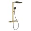 Grohe Spa Rainshower Aqua Pure Zestaw prysznicowy termostatyczny natynkowy z deszczownicą przepływ 15 l/min brushed cool sunrise 100962GN00 - zdjęcie 2