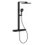 Grohe Spa Rainshower Aqua Pure Zestaw prysznicowy termostatyczny natynkowy z deszczownicą przepływ 15 l/min phantom black 101680KF00 - zdjęcie 1