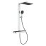 Grohe Spa Rainshower Aqua Pure Zestaw prysznicowy termostatyczny natynkowy z deszczownicą przepływ 8,7 l/min czarny/chrom 100961KI00 - zdjęcie 2