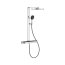 Grohe Spa Rainshower Aqua Pure Zestaw prysznicowy termostatyczny natynkowy z deszczownicą przepływ 8,7 l/min czarny/chrom 100964KI00 - zdjęcie 1