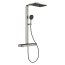 Grohe Spa Rainshower Aqua Pure Zestaw prysznicowy termostatyczny natynkowy z deszczownicą przepływ 15 l/min stal nierdzewna 100962DC00 - zdjęcie 2