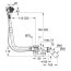 Grohe Talentofill Zestaw Syfon wannowy z napełnianiem przez przelew długi + zestaw napełniający phantom black 28991000+19952KF0 - zdjęcie 2