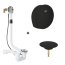 Grohe Talentofill Zestaw Syfon wannowy z napełnianiem przez przelew długi + zestaw napełniający phantom black 28991000+19952KF0 - zdjęcie 1