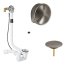 Grohe Talentofill Zestaw Syfon wannowy z napełnianiem przez przelew długi + zestaw napełniający brushed hard graphite 28991000+19952AL0 - zdjęcie 1