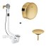 Grohe Talentofill Zestaw Syfon wannowy z napełnianiem przez przelew długi + zestaw napełniający cool sunrise 28991000+19952GL0 - zdjęcie 1