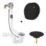 Grohe Talentofill Zestaw Syfon wannowy z napełnianiem przez przelew krótki + zestaw napełniający phantom black 28990000+19952KF0 - zdjęcie 1