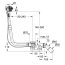 Grohe Talentofill Zestaw Syfon wannowy z napełnianiem przez przelew krótki + zestaw napełniający brushed hard graphite 28990000+19952AL0 - zdjęcie 2