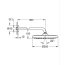 Grohe Tempesta Deszczownica 25 cm z ramieniem ściennym chrom 26668000 - zdjęcie 2