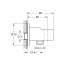 Grohe Tempesta Przyłącze węża z uchwytem chrom 28679001 - zdjęcie 2